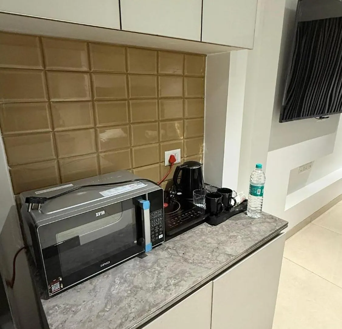 شقة The Classic Contrast Black & White Highrise Studio غورغاون